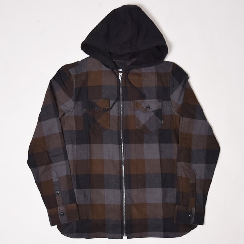 Vans/Never Mind Hooded Flannel Shirt（バンズ フードチェック