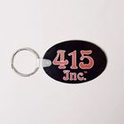 415 Clothing/Logo Rubber Key Holder（415クロージング キーホルダー）ブラック [a-2089]