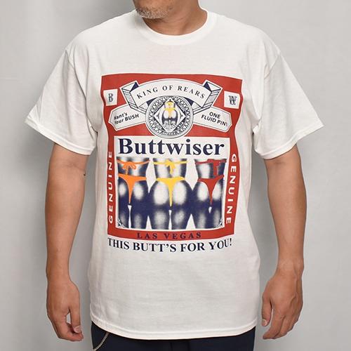 Buttwiser Las Vegas S/S T-Shirt（バットワイザー Tシャツ）ホワイト