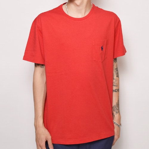 Ralph Lauren/S/S Pocket T-shirt（ラルフローレン ポケットTシャツ）レッド [a-2376]-US ONLINE SHOP