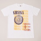 Nirvana/Original Artwork T-Shirt/Upper Hell×Nirvana(ニルヴァーナ Tシャツ)イエロー×ネイビー×ブラウン [a-2436]