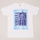 Nirvana/Original Artwork T-Shirt/Nirvana×Sliver(ニルヴァーナ Tシャツ)ライトブルー×ネイビー [a-2439]|プリント Ｔシャツ|ショートスリーブT