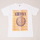 Nirvana/Original Artwork T-Shirt/Nirvana×Upper Hell(ニルヴァーナ Tシャツ)イエロー×レッド×パープル [a-2481]|プリント Ｔシャツ|ショー