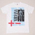 Nirvana/Original Artwork T-Shirt/Nirvana×Sliver(ニルヴァーナ Tシャツ)ライトブルー×ブラック×レッド [a-2484]