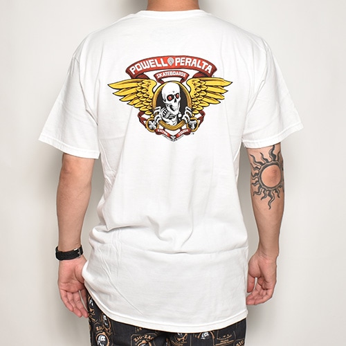 Powell Peralta/Winged Ripper T-Shirt（パウエル Tシャツ）ホワイト