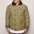 ��70's-80's Vintage French Navy Deck Jacket(�ե����ͥ��ӡ� �ǥå����㥱�å�)���꡼��/����58cm [z-1438]