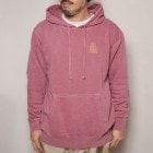 90's Mid Skool Flavor/Pigment Dyed Pullover Hoodie（90's ミドルスクールフレーバー スウェットパーカー）バーガンディ [a-2890]|スウェット
