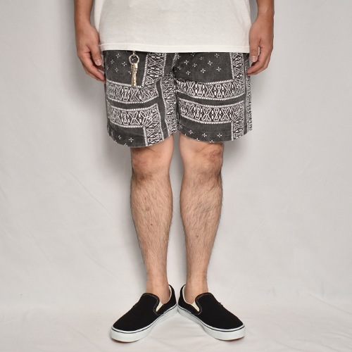 Cross Bandana Patterned Easy Short Pants（クロスバンダナ