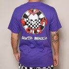 Rip City Skates/Checker Circle Logo S/S T-Shirt（リップシティスケート Tシャツ）パープル [a-3260]|プリント Ｔシャツ|ショートスリーブTシャツ