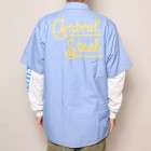 70’s Dead Stock/Red Kap Embroidered S/S Work Shirts（レッドキャップ ワークシャツ）ライトブルー [a-3294]