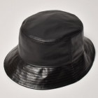 Newhattan/Leather Bucket Hat（ニューハッタン レザーハット）ブラック [a-3434]