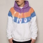 Thrifty Look/3Tone Tye Dye Pullover Hoodie（スリフティルック タイダイスウェットパーカー）ホワイト×パープル×オレンジ×ブルー [a-3574]