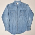 ・Ranchcraft/L/S Denim Western Shirt（ランチクラフト デニムウエスタンシャツ）インディゴ/身幅58cm [z-3348]