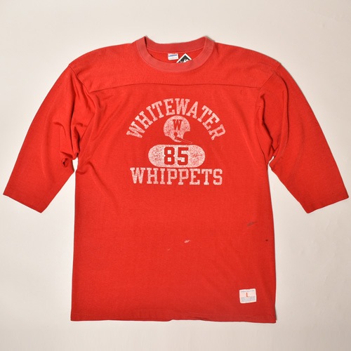 ・Champion/50/50 Football T-Shirt（チャンピオン フットボールTシャツ）レッド/サイズL [z-3432]-US  ONLINE SHOP