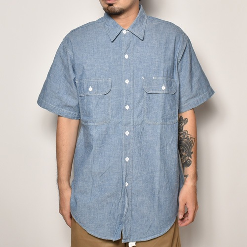 S/S Vintage Chambray Shirts（S/S シャンブレーシャツ）ブルー/サイズ