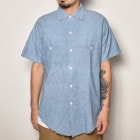 ��S/S Vintage Chambray Shirts��S/S �����֥졼����ġ˥֥롼/������M [z-4270]
