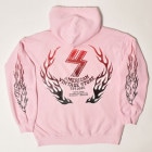 Us Team Flames Sweat Hoodie（アス スウェットフーディー）ピンク [a-4523]