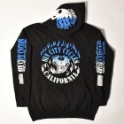 Sin City Cycles/SCC Classic Design Hoodie（シンシティーサイクル スウェットフーディー）ブラック×ブルー/ホワイト [a-4602]