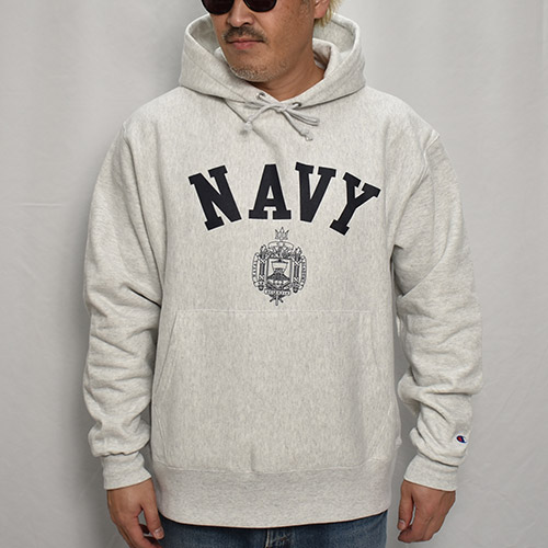 USNA Official Reverse Weave Sweat Hoodie（USナーバルアカデミー
