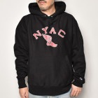 NYAC/Wing Foot Pullover Hoodie（ニューヨークアスレチッククラブ スウェットパーカー）ブラック [a-4638]|スウェットシャツ