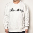 The MET/Cityscape Reverse Weave Sweat Shirt（メトロポリタンミュージアム スウェットシャツ）アッシュグレー [a-4680]