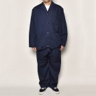Towncraft×US/T/C Twill Lapeled Jacket & Easy Pants Set Up（タウンクラフト×アス セットアップ）ネイビー [a-4684]