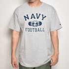 US Navy/Official Football Team Champion T-Shirt（USネイビー チャンピオンTシャツ）ヘザーグレー [a-4867]