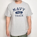 US Navy/Official Track Team Champion T-Shirt（USネイビー チャンピオンTシャツ）ヘザーグレー [a-4868]|プリント Ｔシャツ|ショートスリーブTシャ