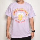 415 Clothing×US/Frisco Choppers S/S T-shirt（415クロージング×アス Tシャツ）ライトパープル×レッド/イエロー [a-5059]|プリント　Ｔシャツ|Tシ