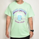 415 Clothing×US/Frisco Choppers S/S T-shirt（415クロージング×アス Tシャツ）ミントグリーン×パープル/ブルー [a-5060]