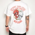 Hells Angels R Side/Heven & Hell S/S T-Shirt（ヘルズエンジェルス Tシャツ）ホワイト [a-5120]