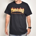 Thrasher Magazine/Flame Logo S/S T-Shirt（スラッシャーマガジン Tシャツ）ブラック [a-5141]