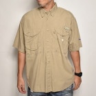 ��Columbia Sportswear/S/S PFG Fishing Shirt�ʥ�����ӥ� �ե��å��󥰥���ġ˥١�����/������M [z-5550]