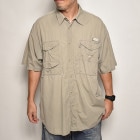 ��Columbia Sportswear/S/S PFG Fishing Shirt�ʥ�����ӥ� �ե��å��󥰥���ġ˥١�����/������XL [z-5565]