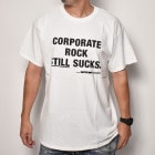 SST Records/Corporate Rock Still Sucks S/S T-Shirt（SSTレコード オフィシャルTシャツ）ホワイト [a-5234]