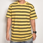 AS Colour/Striped S/S T-Shirt（エーエス・カラー Tシャツ）イエロー×ブラック [a-5255]