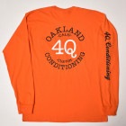 4Q Conditioning×US/L/S Logo Pocket T-Shirt（4Q×アス ポケットTシャツ）オレンジ [a-5279]