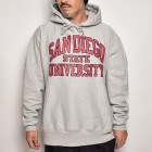 San Diego State University/Pullover Hoodie（サンディエゴステイトユニバーシティ スウェットパーカー）ヘザーグレー [a-5424]