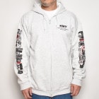 HWY×US/BAD Full Zip Sweat Hoodie（エイチダブリューワイ×アス スウェットパーカー）ヘザーグレー [a-5535]|スウェットシャツ