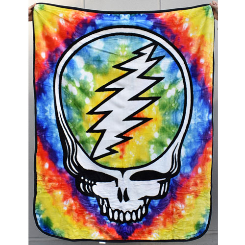 Grateful Dead/Official Fleece Blanket/Steal Your Face Tie Dye
