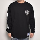 Raiders×Champion Products Inc. L/S Logo T-Shirt（チャンピオン Tシャツ）ブラック [a-5645]