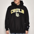 CSULB/Pullover Hoodie（カリフォルニアステイトユニバーシティ,ロングビーチ スウェットパーカー）ブラック [a-5648]