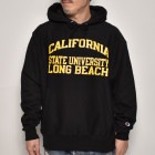 CSULB/Pullover Hoodie（カリフォルニアステイトユニバーシティ,ロングビーチ スウェットパーカー）ブラック [a-5651]