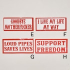 Hells Angels/Support Sticker（ヘルズエンジェルス ステッカー）[a-5710]