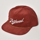 Shithead/Corduroy Snapback Cap(シットヘッド キャップ）バーガンディ [a-5725]