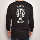 Dogtown/Cross Logo×Santa Monica L/S T-Shirt（ドッグタウン Tシャツ）ブラック [a-5819]|プリント Ｔシャツ|ロングスリーブTシャツ