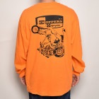 Choppers Magazine/Chopper Wheelie L/S T-Shirt（チョッパーズマガジン Tシャツ）オレンジ [a-5823]