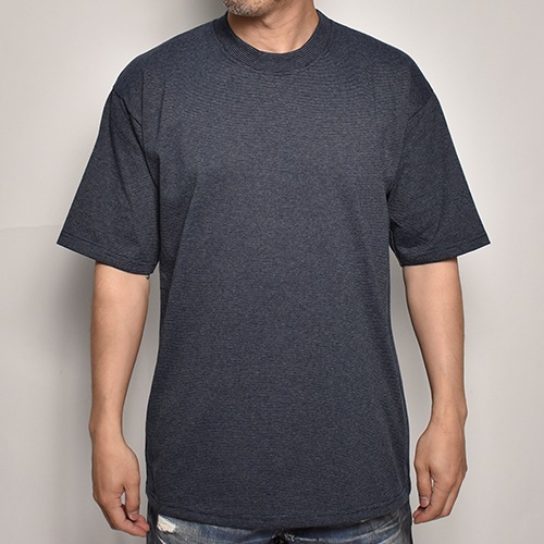 Cal Cru Micro Border S S T Shirt カルクルー ボーダーtシャツ ネイビー グレー A 5869 ショートスリーブ Tシャツ 無地 ｔシャツ Us Online Shop