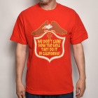 Choppers Magazine×US/We Don't Care California S/S T-Shirt（チョッパーズマガジン×アス Tシャツ）レッド [a-5937]