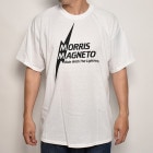 Morris Magneto/Logo S/S T-Shirt（モーリス マグネトー Tシャツ）ホワイト×ブラック [a-5954]